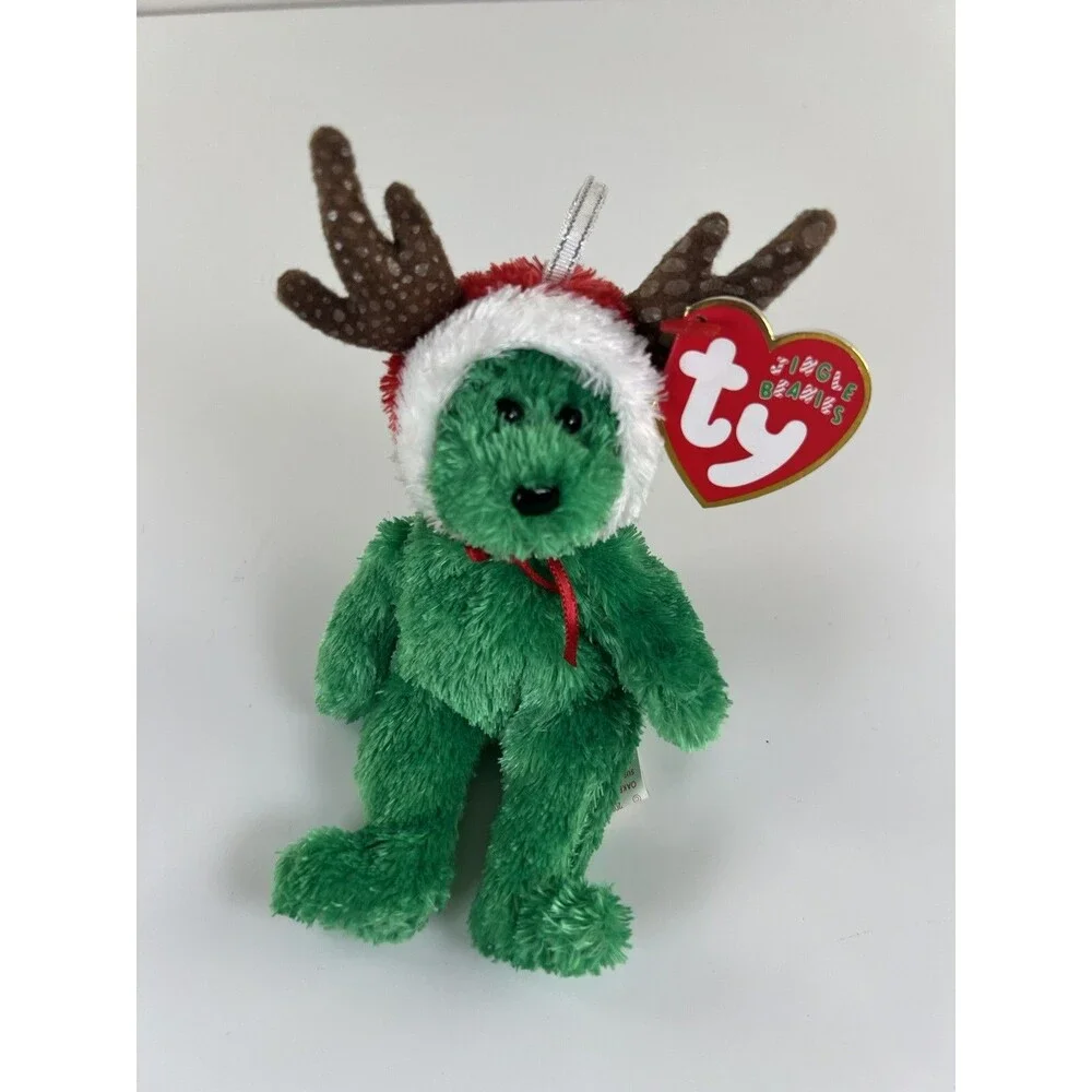 Ty Ornament 2002 HOLIDAY TEDDY the Bear Christmas Jingle Beanies 5